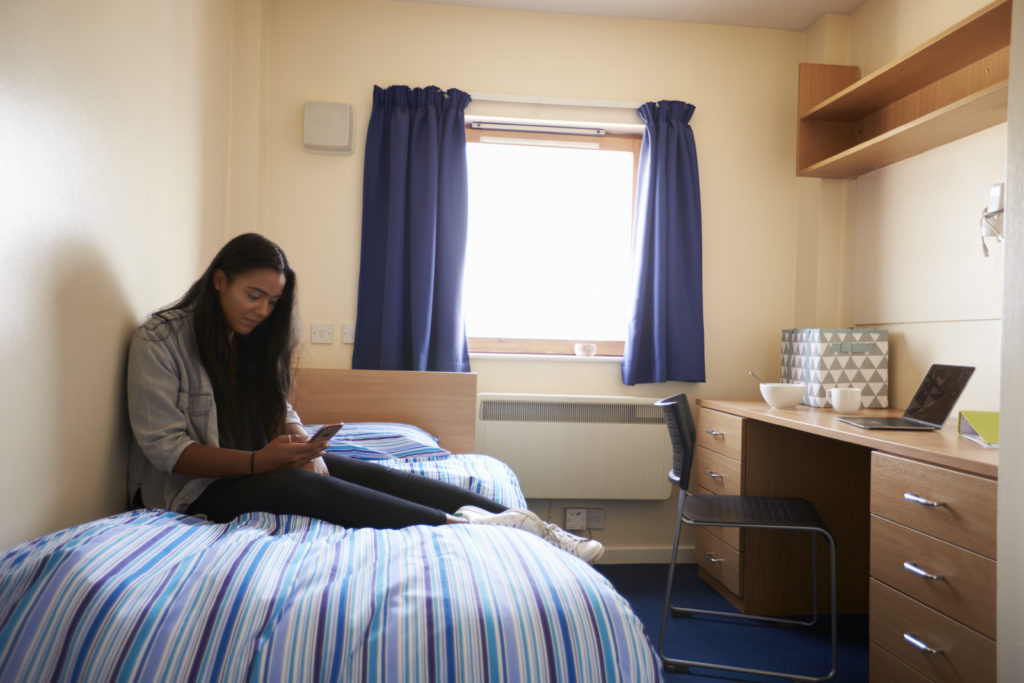 Girl in Dormroom